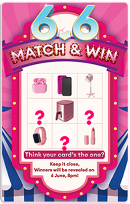 lazada 6.6 match and win